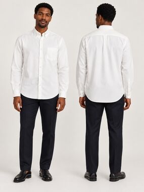 Colorful Standard Men’s L White Organic Cotton Oxford Button Down Shirt